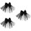 3Pièces Voile Noir Barrette Multi-Couches Tulle 8