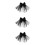 3Pièces Voile Noir Barrette Multi-Couches Tulle 9