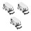 3Pièces Golf Miniature Blanche Alliage Collection Décor Enfant 6