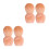4Pièces Brosse Ongles Et Blush Mini Compacte Rose Pour 4