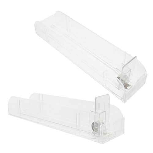 4Pcs Clear Automatic Display Rack for Supermarket Use 2