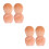 4Pièces Brosse Ongles Et Blush Mini Compacte Rose Pour 5