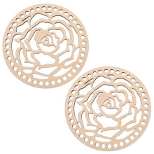 6Pièces Socle Bois Kaki Pour Sac Crochet DIY Base De Couture Solide