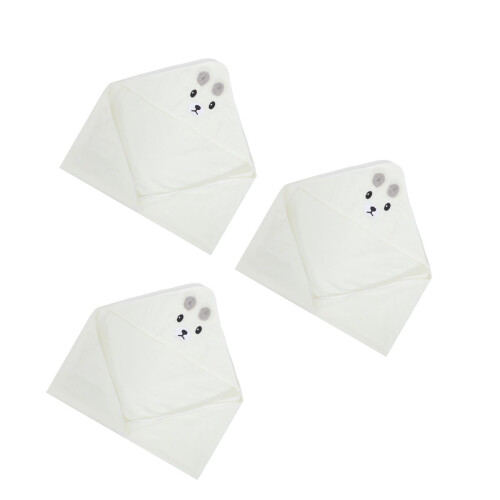 3Pièces Serviettes Bain Douces Motifs Multicolores 2