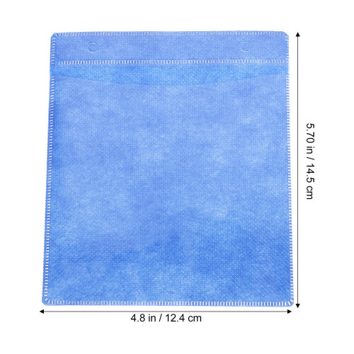 400Pcs Reusable Blue PP Cd Dvd Storage Sleeves Protective Holder 2