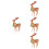 4Pièces Puzzle 3D Renne Décor Amusant 9
