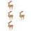 4Pièces Puzzle 3D Renne Décor Amusant 10