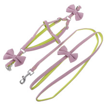 2Pièces Violet En Polyester Pour Animal Laisse Confortable