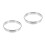 2Pcs Stainless Steel Pizza Rings Silver Kitchen Baking Tools 5