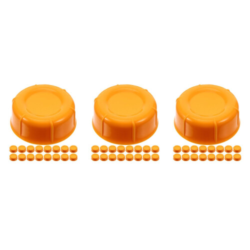 60Pièces Couvercles Remplacement Orange PP Résistants Bébé 2