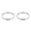 2Pcs Stainless Steel Pizza Rings Silver Kitchen Baking Tools 10