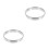 2Pcs Stainless Steel Pizza Rings Silver Kitchen Baking Tools 9