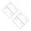 4Pièces Chèques Oversize Blancs Effaçables Réutilisables Pour Mariages 8