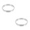 2Pcs Stainless Steel Pizza Rings Silver Kitchen Baking Tools 4