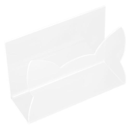 3Pcs Acrylic Cat Shaped Mail Organizer Clear Desktop Letter Holder