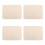 4Pièces Coussin Bébé Lavable En Coton Beige, Mat Protège Lit 5