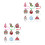 18Pcs Small Silicone Straw Covers Reusable Drinking Straw End Plugs 8