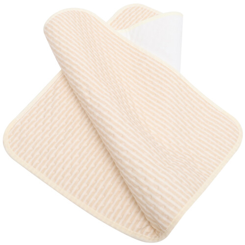 4Pièces Coussin Bébé Lavable En Coton Beige, Mat Protège Lit 2