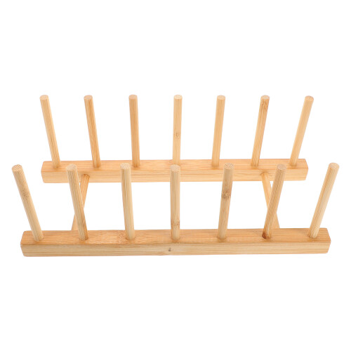 3Pcs Compact Wooden Thread Holder Organizer Durable Beige Sewing Tool