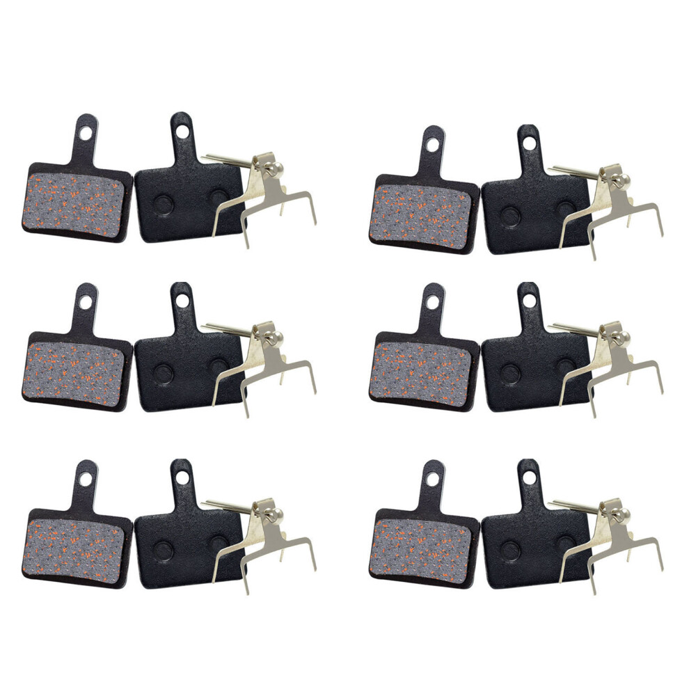 6 Pairs Metal Bike Brake Pads For Mountain & Road Bikes, 35X31x4mm 6931371934141