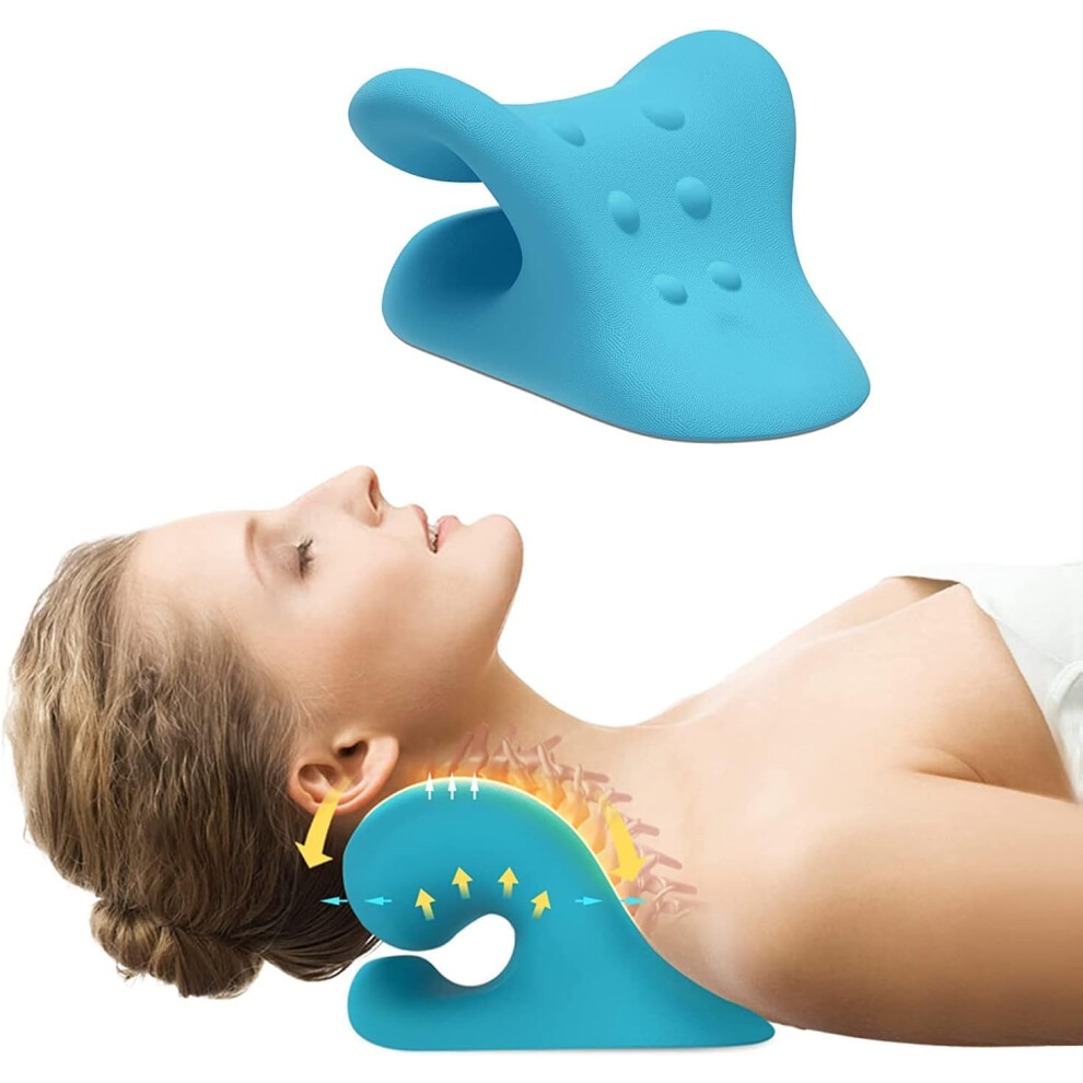 Neck Stretcher for Neck Pain Relief, Cervical Traction Device Pillow for Muscle Relax