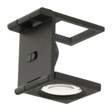 10X Folding Loupe Magnifier with Scale, Lighting, Battery, 3.9x5x5.6cm