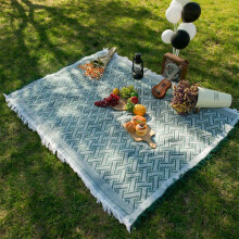 Extra Large Picnic Outdoor Blanket, Foldable Blankets Gingham Picnic Mat, for Beach Camping Grass Lawn(90 * 90cm)