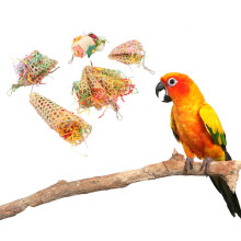 5Pcs Bird Shredder Toys Hanging Safe Parrot Foraging Chewing Play