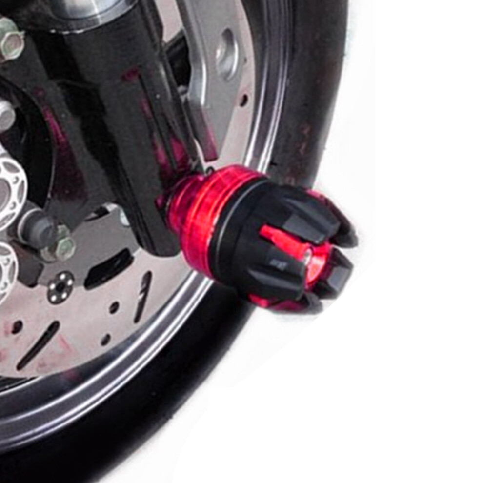 Aluminum Alloy Motorcycle Front Fork Crash Protector Cup 74X52mm (Pair) Red 8791371934590