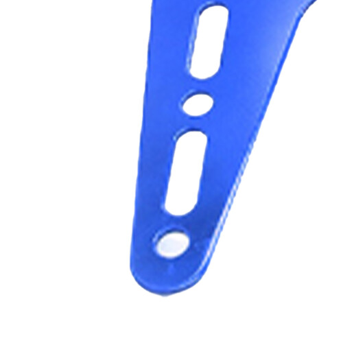 Aluminum Motorcycle License Plate Bracket with Adjustable Angle, Blue 18x16cm 2
