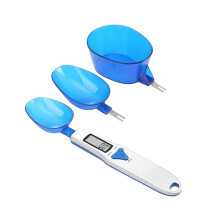 Elektronische Lebensmittelwaage, kleine, hochpräzise-Blau