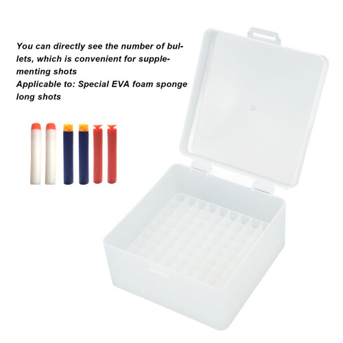 Clear Soft Shots Storage Box Plastic Organizer for EVA Foam Sponge Long Refills 1