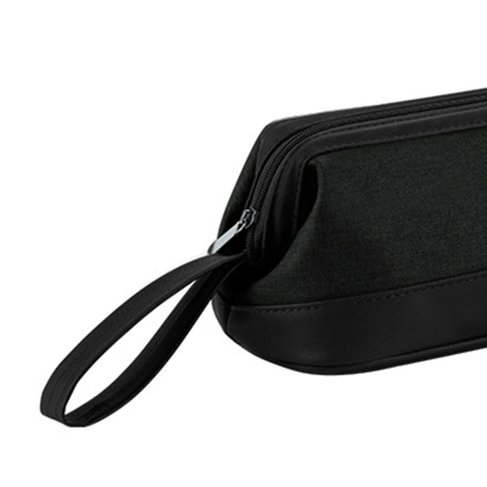 Travel Hair Dryer Storage Bag Nylon Lint Organizer for Flat Irons Black