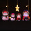 Weihnachts-Schneekugel, Farbwechsel, beleuchtet, 10