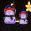 Weihnachts-Schneekugel, Farbwechsel, beleuchtet, 9