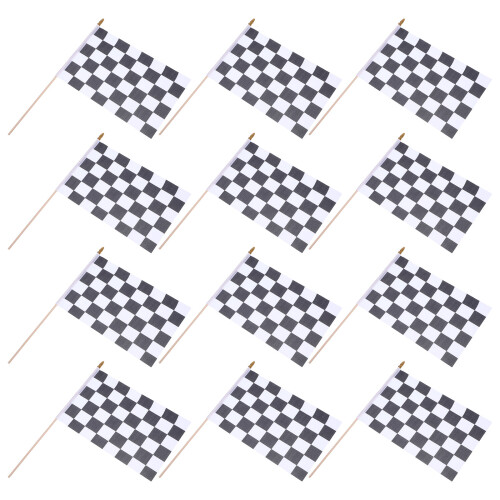 24Pcs Racing Cloth on Wood Sticks for Decor 1