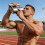 Dumbbell Design 100 ml Wasserflasche aus 304 Edelstahl mit-4 4