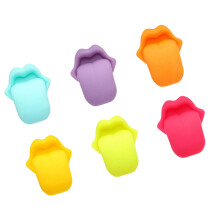 Colorful Tongue Drink Markers for Glasses Wine Glass Charms for