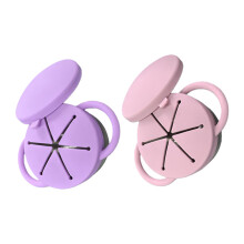 Pack of 2 Stainless Steel Childrens Snacks Container Leak-pp