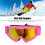Kinder-Ski-Brillen mit HD-Beschichtung, UV-Schutz, stoßfest, pink 8