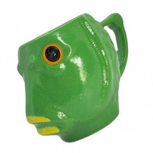 Tasse en céramique style poisson 450 ml, grande taille,-Vert