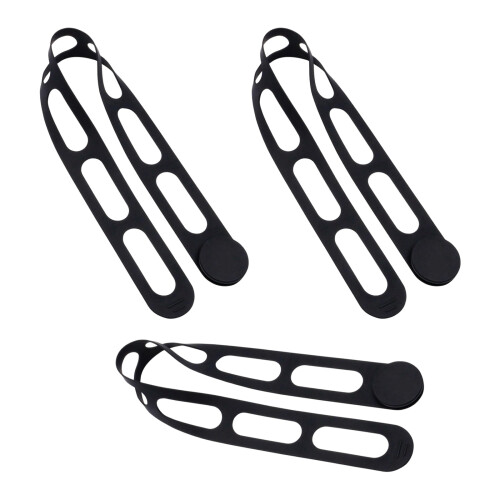 Family Safe Silicone Bowl Strap Secures Lid on Various-Black 3