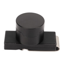Portable Magnet Billiard Chalk Holder with Steel Clip, Aluminum Alloy, 84g