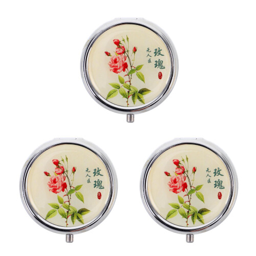 3Pièces Solide Portable Aroma Rose Multiusage 1