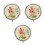 3Pièces Solide Portable Aroma Rose Multiusage 9