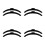 4Ensembles Pieds TV Universels Support Stable Base PP Noir Pour Bureau 6