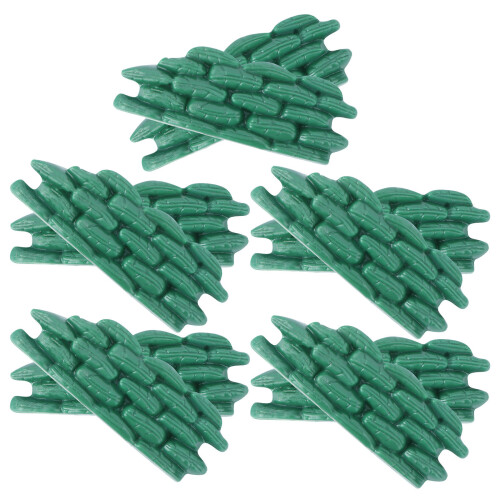 20Pièces Jouet Décor Bunker Sacs De Sable Plastique Vert Combat 1
