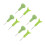 8Pièces Braille Vert Durable Pour Apprentissage Aveugle 9