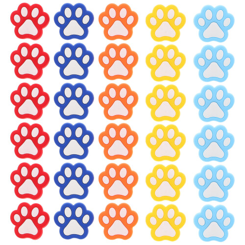 90Pièces PVC Patte D’animal Multicolores Pour Filles