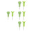 8Pièces Braille Vert Durable Pour Apprentissage Aveugle 10